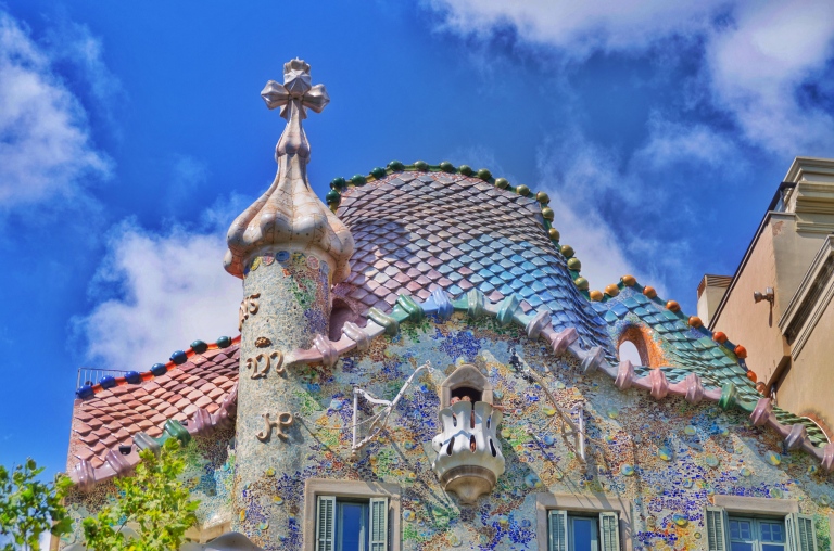 The exterior of Gaudi's Masterpiece, just a piece of the beauty that this building contains. 